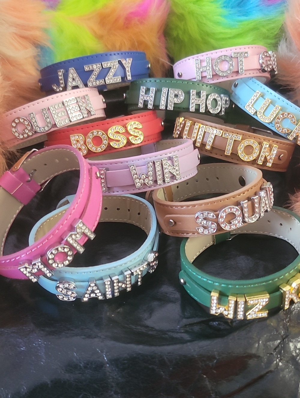 Personalized Changeable Letter Charm Bracelet - Multicolor  Accessories